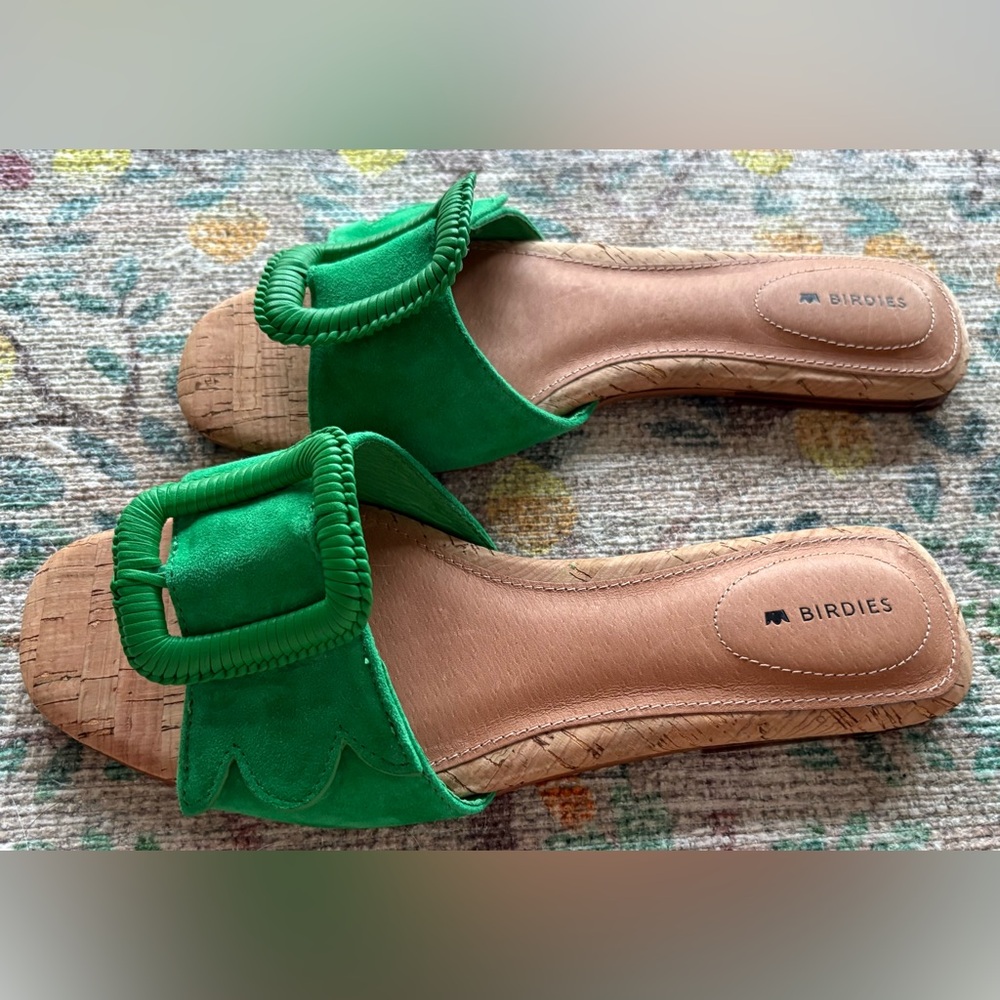 Birdies The Kiwi in Kelly Green Suede, Limited, NWOT - Picture 3 of 13